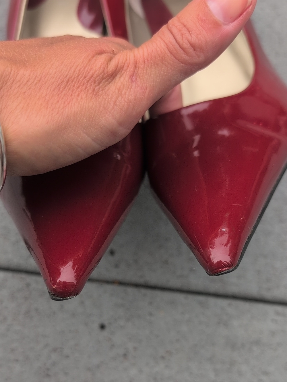 Nine West Mooney Patent Heels | Nine West Red Pointed Toe Patent Heels - Picture 13 of 13
